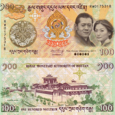 BHUTAN 100 ngultrum 2011 COMEMORATIVA IN FOLDER UNC!!!