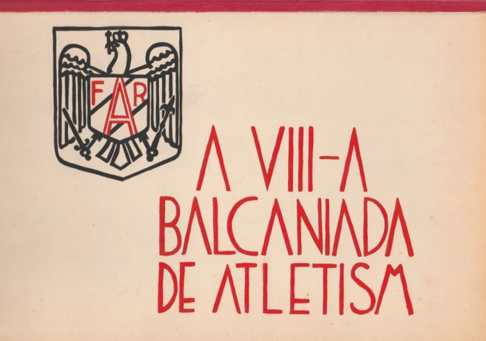 1937 Romania - Carnet filatelic particular prima zi Balcaniada de Atletism