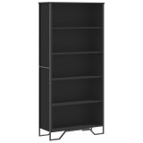 Cumpara ieftin Biblioteca, negru, 80x31x169 cm, lemn prelucrat