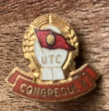 QW9 N9 47 - Insigna - tematica comunism - Congresul X - UTC