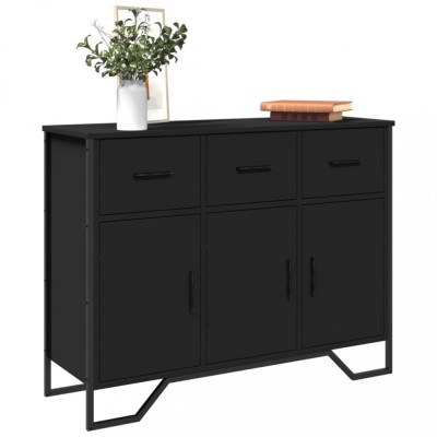 Gossi dulap, negru, 97x32,5x74,5 cm, lemn prelucrat foto