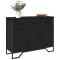 Gossi dulap, negru, 97x32,5x74,5 cm, lemn prelucrat
