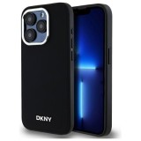 Husa iPhone 15 Pro Max DKNY Hardcase Plain Logo MagSafe, negru, DKHMP15XPSCMCLK