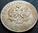 Cumpara ieftin Moneda 20 ZLOTI - POLONIA, anul 1975 * cod 592 - MARCELI NOWOTCO, Europa