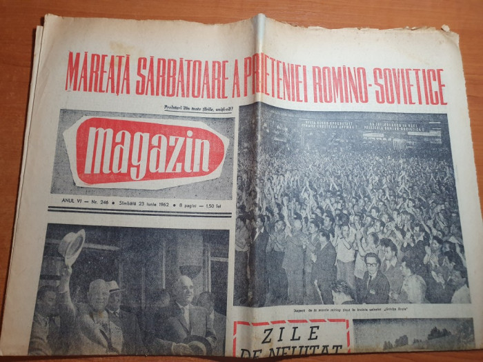 magazin 23 iunie 1962-vizita lui hrusciov la hunedoara si onesti borzesti
