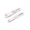 Set 2 linguri de m&Auml;surat ajustabile, material abs, design ergonomic, 16x3.5x1.6 cm, alb