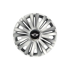 Set 4 capace roti Cu Inel Cromat Royal R15 pentru gama auto Mini