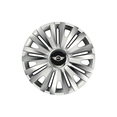Set 4 capace roti Cu Inel Cromat Royal R14 pentru gama auto Mini foto