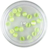 Cumpara ieftin Strasuri rotunde - verde deschis, 3mm, INGINAILS