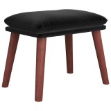 Cumpara ieftin Taburet, negru, 45x29,5x35 cm, catifea