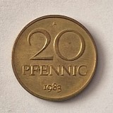 Germania de Est 10 Pfennig 1983 km # 11 moneda alama necirculata UNC