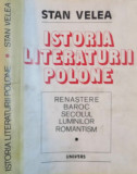 ISTORIA LITERATURII POLONE-STAN VELEA BUCURESTI 1986