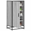 Gossi pantofar, gri sonoma, 48x38x97,5 cm, lemn prelucrat