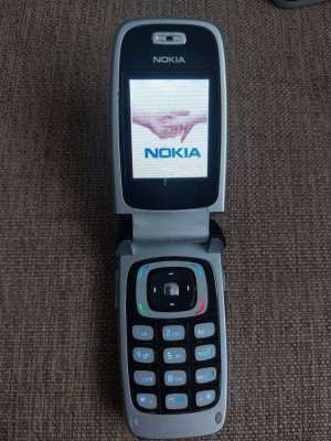 Telefon Rar Dame Clapeta Nokia 6103 Black/Silver Livrare gratuita! foto