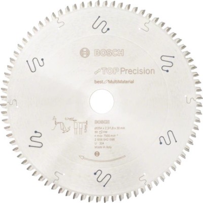 Bosch Panza ferastrau circularTop Precision Best for Multi Material, 254x30x2.3mm, 80T ProAdvanced PowerfulTools foto