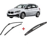 Cumpara ieftin Set 3 stergatoare BMW Seria 2 Active Tourer (F45) 2013 - 2021, pentru parbriz si luneta, Valeo Silencio
