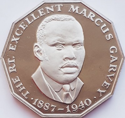 2322 Jamaica 50 cents 1979 Marcus Garvey; narrow legend tiraj 4,000 km 70 UNC foto