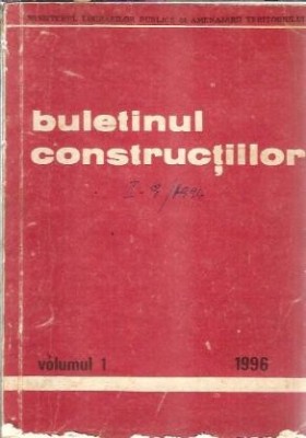 Buletinul constructiilor, volumul 1/1996 C foto