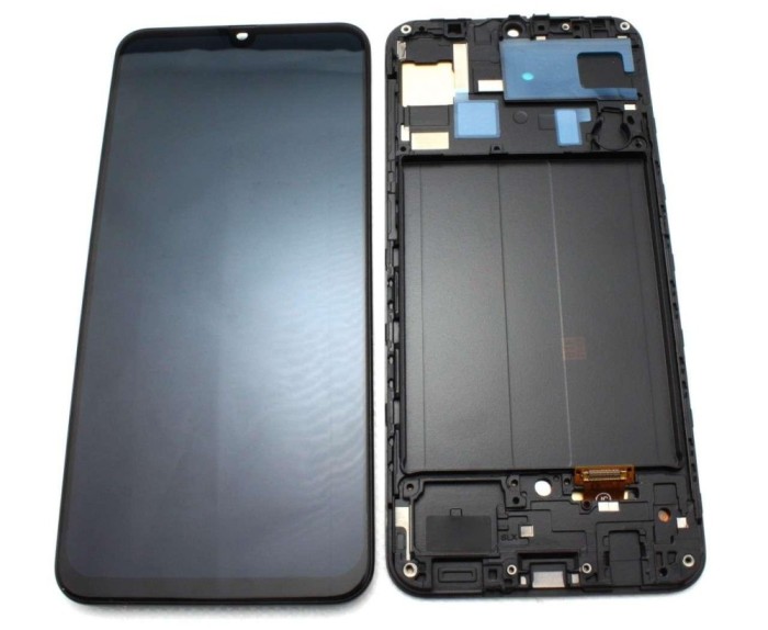Display Samsung Galaxy A30 A305 Oled cu Rama Black Negru