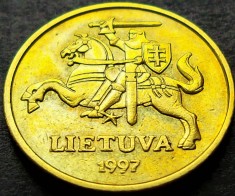 Moneda 20 CENTU - LITUANIA, anul 1997 * cod 1897 B