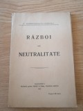 Razboi sau neutralitate, Constantin Dobrogeanu-Gherea, Socec &amp; Comp., 1914