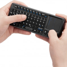 Mini tastatură fără fir cu touchpad, elecomandă Smart TV/PC/Pad/Xbox