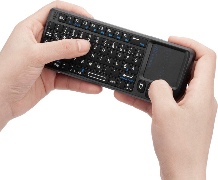 Mini tastatură wireless Rii X1 cu touchpad, pentru Smart TV/PC/Pad/Xbox