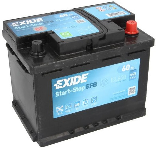 Baterie Exide Efb Start-Stop 60Ah 640A 12V EL600 | Okazii.ro