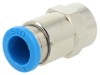 FESTO Conector push-in simplu G 1/8 8mm Alama nichelata QSF-1/8-8-B Aer comprimat