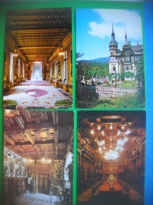 HOPCT LOT 3171 - 4 CARTI POSTALE-CASTELUL PELES -JUD PRAHOV-CIRCULATE