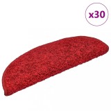 vidaXL Covorașe scară 30 buc roșu 65x21x4 cm
