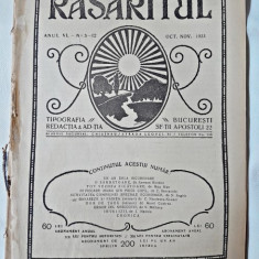 Revista Rasaritul, anul VI, nr.5-212/1923 (din cuprins, un an de la incoronarea Regelui Ferdinand si a Reginei Maria...)