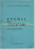 Studii Si Cercetari. Meteorologie - 1986