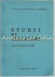 Studii Si Cercetari. Meteorologie - 1986