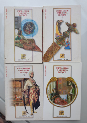 CARTEA CELOR O MIE SI UNA DE NOPTI (4 volume), 1998, 1220 pag, stare f buna foto