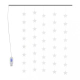 Instalatie lumini tip perdea stele 200 LED albastru 8 functii