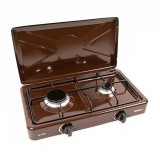 Cumpara ieftin Aragaz cu 2 ochiuri Nurgaz, capac detasabil, Maro