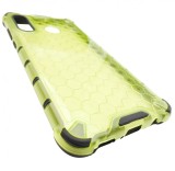 Husa tip capac spate Honeycomb Armor plastic verde deschis transparent + silicon negru pentru Huawei P30 Lite