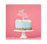 Topper Tort La Multi Ani! Acrilic Elegant, Reutilizabil, Decor aniversare, nunta, petreceri. 11cm/8cm, GravareLaser