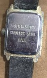 CSM3 Donator Ceas Dama Baoqin Quartz Rectangular Cadran Albastru Distrus Defect Oxodat Pentru Piese Schimb Crafturi Steampunk