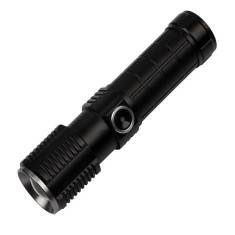 Lanterna de supravietuire DEPOX&reg;, Au&szlig;enleuchte, metalica, LED, USB, zoom, negru