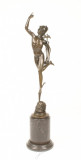 Mercur- statueta din bronz pe un soclu din marmura BR-108, Religie