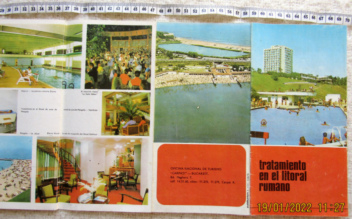 Constanta Litoral 1970.Reclama turistica Tratamiento En El Litoral Rumano.