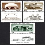 Israel 1975 - Arhitectura, serie neuzata cu tabs