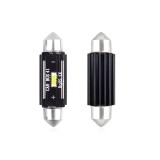 Set becuri auto cu LED CANBUS sofit compatibil C5W 1 SMD 41mm Alb 12/24V,