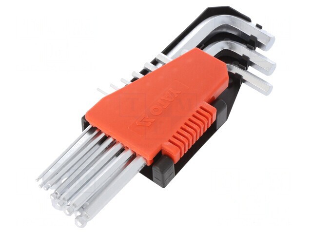 Set Chei Imbus Sferic 10 Bucăți Oțel Crom-Vanadium