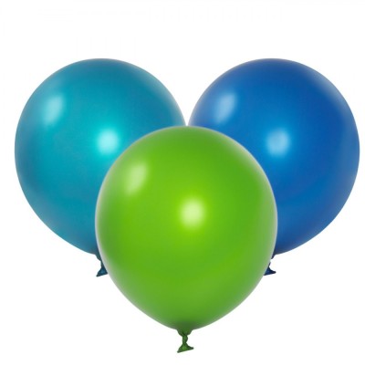 Set Baloane Petrecere, Simple, 10 Bucăți, Multicolor, 23 cm, Latex foto