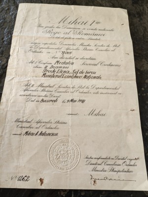 Brevet Serviciul Credincios, Regele Mihai si min. af. str. Mihai Antonescu,1943 foto
