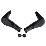 Set 2 mansoane ergonomice cu blocaj, pentru biciclete Jet G-205, culoare negru/g... Cod:A718