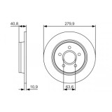 Disc frana spate BOSCH 0986479S49